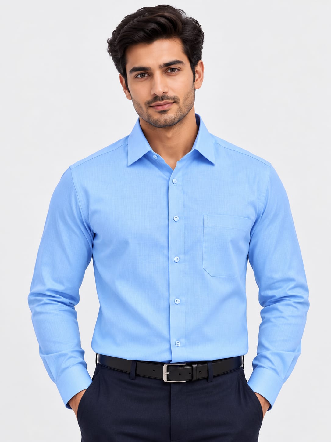 Multi Color Satin Formal Shirt